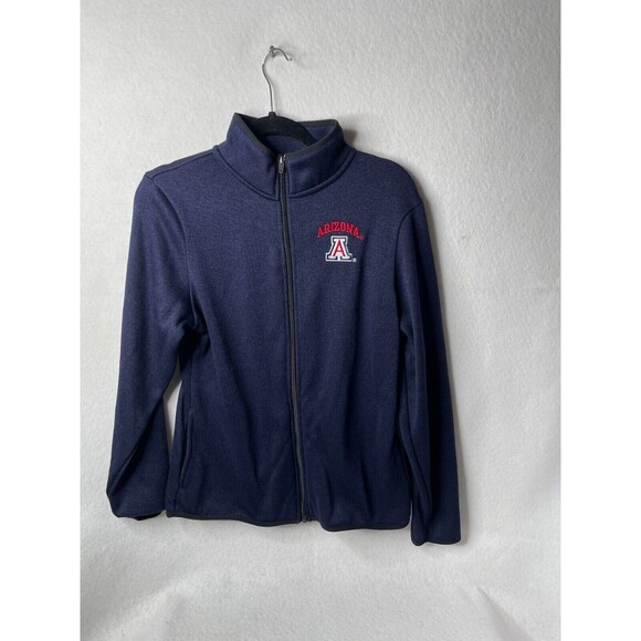Arizona Wildcats U of A Blue Zipper Jacket w/ Pockets Women's L 12/14 - Picture 1 of 15